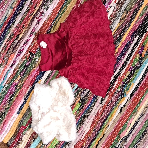 2pc red dress set - Picture 2 of 4